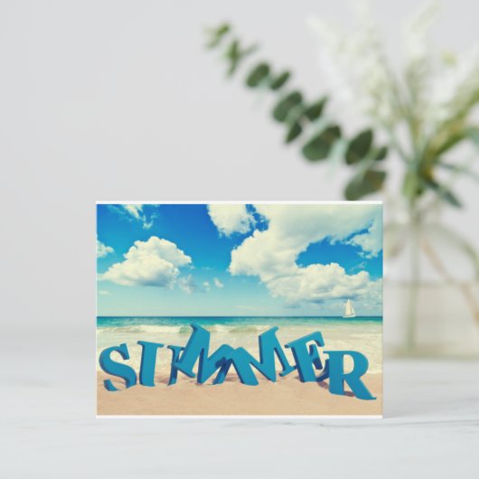 Carte postale été (Debout devant)