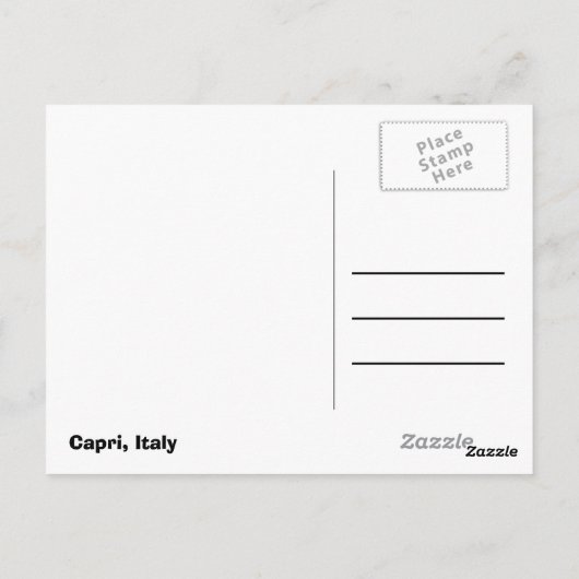 Carte Postale Été à Capri (Dos)