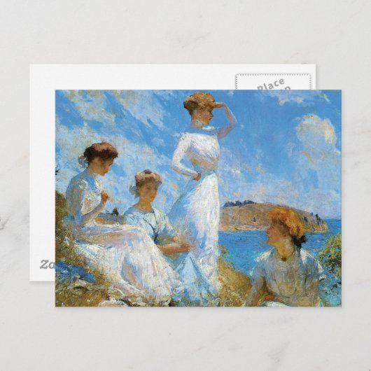 Carte Postale Été à la plage (Devant / Derrière)