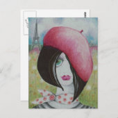 Carte Postale Été à Paris (Devant / Derrière)