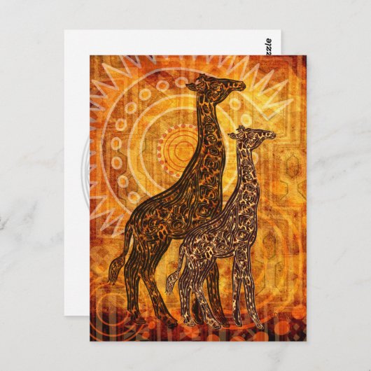 Carte Postale Été africain (Devant / Derrière)