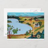 Carte Postale Été Au Lac George (Devant / Derrière)