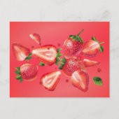 Carte postale Été aux fraises (Devant)