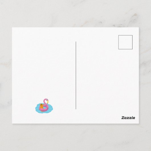 Carte postale été avec chat (Dos)