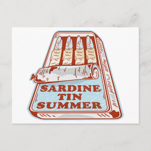 Carte Postale Été de Sardine (Devant)