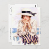 Carte Postale Eté en bord de mer (Devant / Derrière)