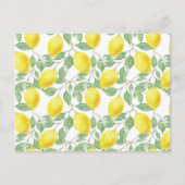 Carte Postale Été jaune citron doux. (Devant)