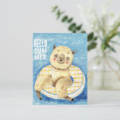 Carte Postale Été Llama (Debout devant)