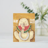 Carte Postale Été Llama (Debout devant)