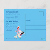 Carte Postale Été Noël Célébration Douche (Dos)