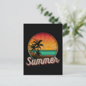 CARTE POSTALE ÉTÉ PLAGE VINTAGE (Debout devant)
