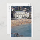 Carte Postale Eté San Sebastian Beach Pays basque (Devant / Derrière)