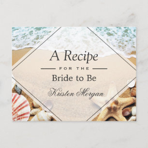 Carte Postale Eté Sandy Beach Fête des mariées de poisson d'étoi