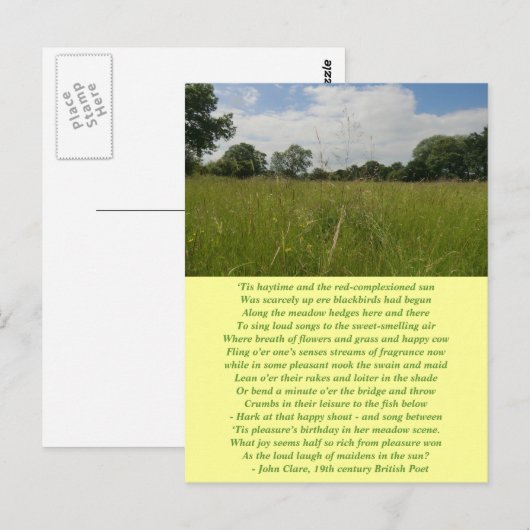 Carte postale Été Solstice Haymaking (Devant / Derrière)