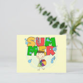 Carte Postale ÉTÉ - T-shirts et cadeaux Brunette Boy (Debout devant)