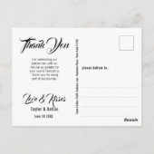 Carte Postale Été tournesol | Rustic Americana Merci (Dos)