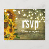 Carte Postale Été tournesol | Rustic Americana RSVP (Devant)