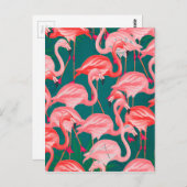 Carte Postale été tropical flamand (Devant / Derrière)