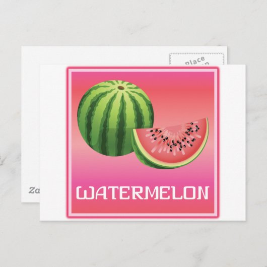 Carte Postale Eté Watermelon (Devant / Derrière)