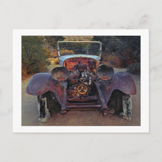Carte Postale " Éteindre - Alimenté par un Flat Head V-8 " (Devant)