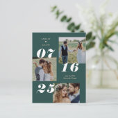 Carte Postale Étendre Joy COULEUR ÉDITABLE Enregistrer La Date (Debout devant)