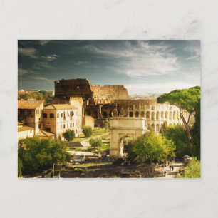 Carte Postale Eternal Rome in view of Colosseum Postcard