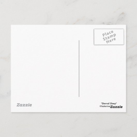 Carte Postale Eternal somnifère conte de fées princesse sombre C (Dos)