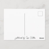 Carte Postale Éternité bleue | Art Abstrait (Dos)