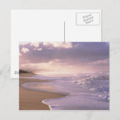 Carte Postale Eternité, coucher de soleil sur la plage Pittoresq (Devant / Derrière)