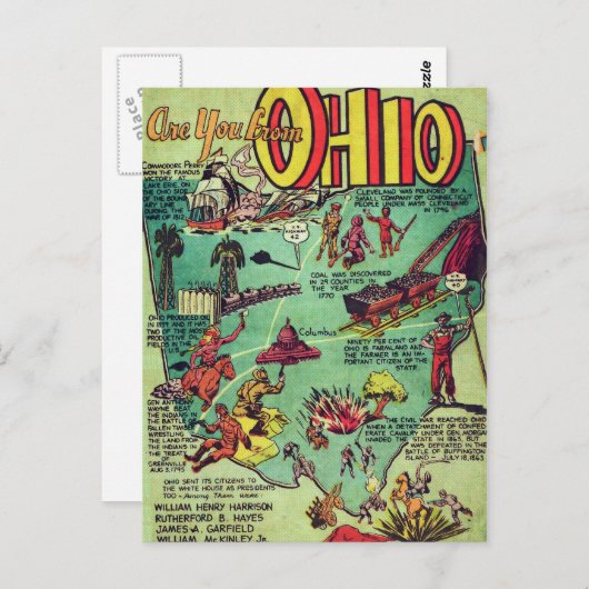 Carte Postale Êtes-Vous De L'Ohio (Devant / Derrière)