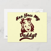 Carte Postale Êtes-vous mon père avocat de soutien à l'enfance (Devant / Derrière)