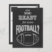 Carte Postale êtes-vous prêts pour un peu de football? (Devant / Derrière)