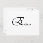 Carte Postale Ethan (Devant / Derrière)
