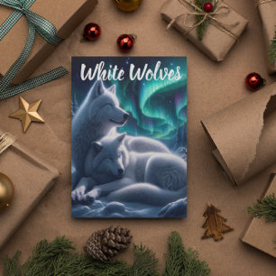 Carte Postale Éthéal Bond Loups blancs reposant