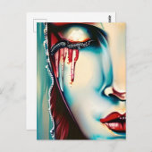 Carte Postale Ethereal Art Shimmery Woman (Devant / Derrière)