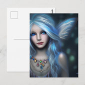 Carte Postale Ethereal Mystical Fairy Girl (Devant / Derrière)