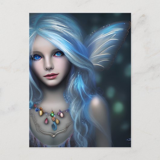 Carte Postale Ethereal Mystical Fairy Girl (Devant)