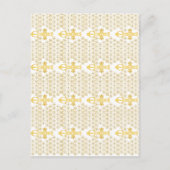Carte Postale Ethiopian Orthodox Cross Pattern Gold on white (Devant)