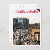 Carte Postale Ethiopie - Addis Abeba - Le Centre Animé - (Devant / Derrière)