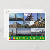 Carte Postale Ethiopie - Addis Abeba - Mosaïque - (Devant / Derrière)