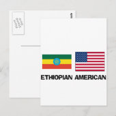 Carte Postale Ethiopien Américain (Devant / Derrière)
