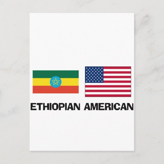 Carte Postale Ethiopien Américain (Devant)