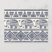 Carte Postale Ethnic Tribal Aztec Elephant Pattern (Devant)