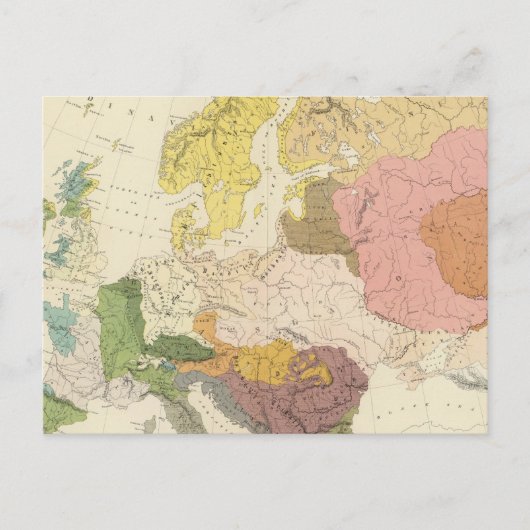 Carte Postale Ethnographique, Europe (Devant)