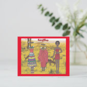 Carte postale Eti of Kenya Paper Doll (Debout devant)