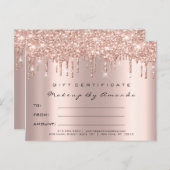 Carte Postale Étincelle de maquillage de l'extension des cils de (Devant / Derrière)