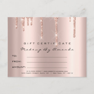 Carte Postale Étincelle de maquillage de l'extension des cils de