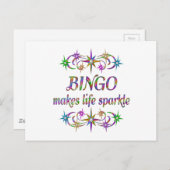 Carte Postale Étincelles de bingo-test (Devant / Derrière)