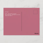 Carte Postale Étincelles Douce16 Jolie fille rose 16e anniversai (Dos)