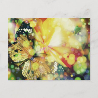 Carte Postale Étincelles papillon